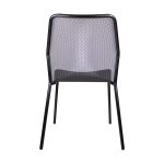 Black Nova Stackable Chair for Indoor and Outdoor Use - Back View, Stacking Chair, Commercial Furniture, Hospitality Furniture