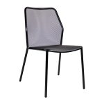 Black Nova Stackable Chair for Indoor and Outdoor Use