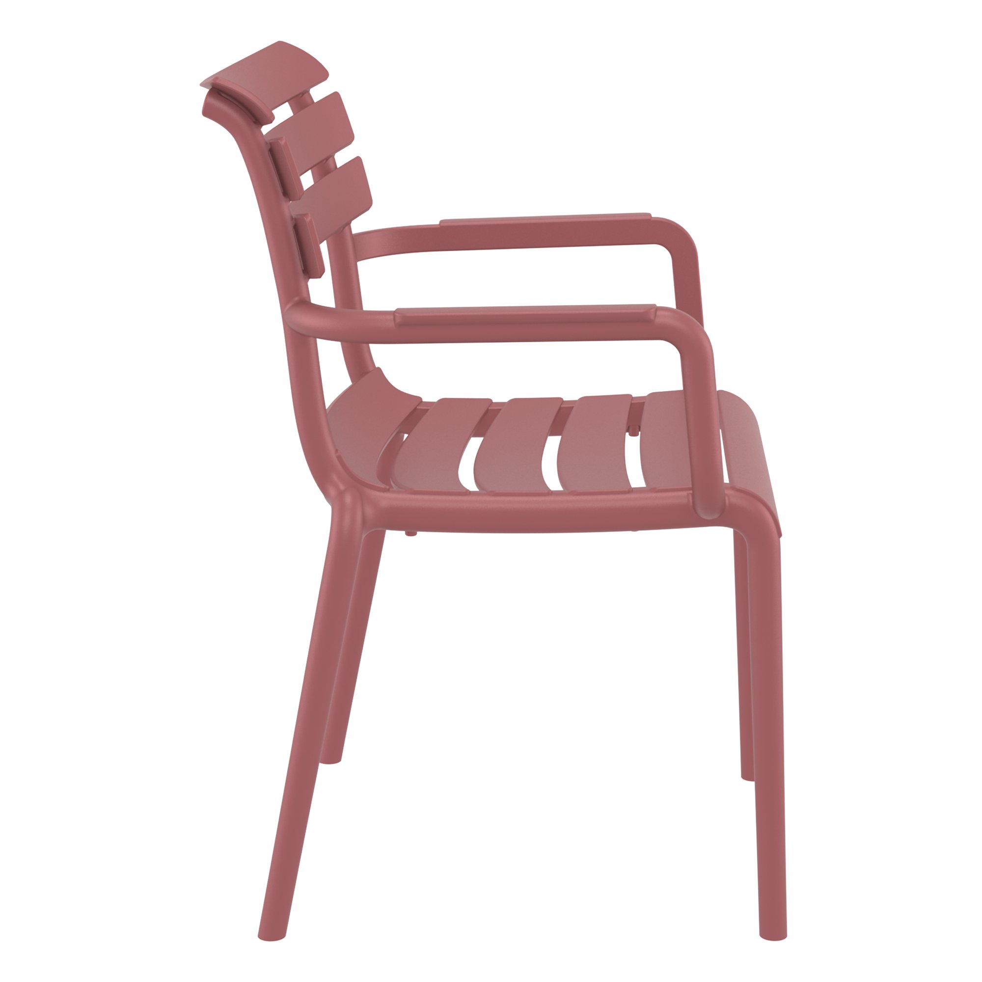 Marsala Sofia Stackable Armchair for Indoor and Outdoor Use - Side View