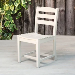 Recycled Plastic Outdoor Diner Chair - Cream