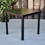 Epping Square Table, Black Marble Effect Table, Indoor & Outdoor Use, Commercial Furniture, Hospitality Furniture