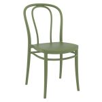 Olive Green Meldrew Stackable Chair for Indoor or Outdoor Use, Stacking Chair, Commercial Furniture, Hospitality Furniture