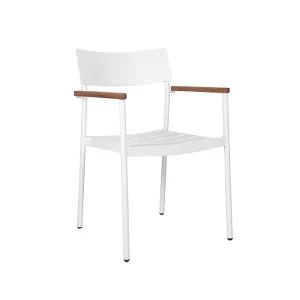 White Biscay Dining Armchair for Indoor & Outdoor Use