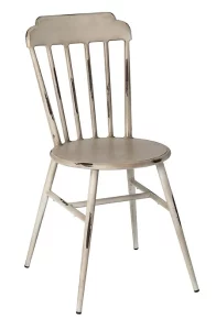 Grey Biarritz Dining Chair for Indoor & Outdoor Use, Stacking Chair, Commercial Furniture, Hospitality Furniture