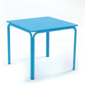 Blue Toldeo Stackable Table for Indoor & Outdoor Use, Stacking Table, Commercial Furniture, Hospitality Furniture