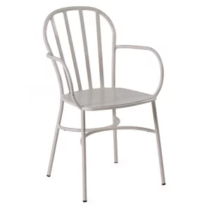 White Biarritz Armchair for Indoor & Outdoor Use, Stacking Armchair, Commercial Furniture, Hospitality Furniture