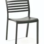 Black Marais Stackable Chair for Indoor & Outdoor Use, Stacking Chair, Commercial Furniture, Hospitality Furniture