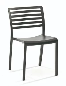 Black Marais Stackable Chair for Indoor & Outdoor Use, Stacking Chair, Commercial Furniture, Hospitality Furniture
