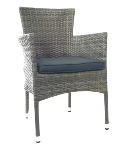 Cuban Stackable Armchair with Cushion for Indoor & Outdoor Use, Stacking Armchairs, Commercial Furniture, Hospitality Furniture