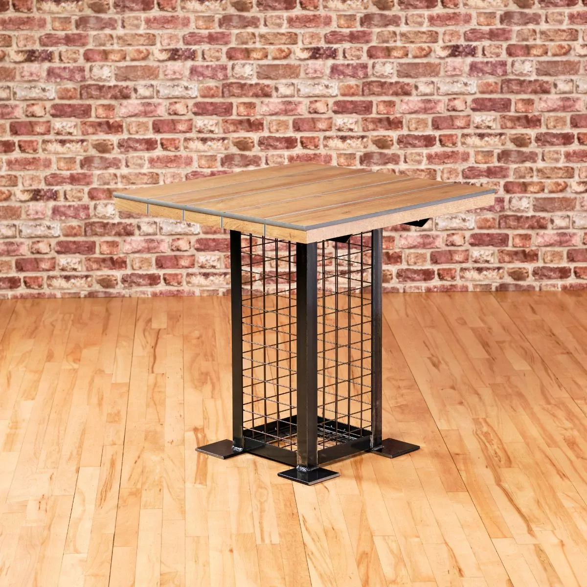 Gabion Square Dining Table, Suitable for Indoor Use Only