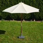 Cream Bari 2.7m Parasol, Giant Umbrella, Pub Parasols, Pub Umbrellas, Printed Giant Umbrellas, Commercial Parasols, Restaurant Parasol Umbrellas, Fabric Umbrellas, Wooden Frame Parasol