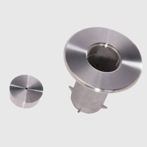 Metal Floor Socket with Cap for Removable Barrier Post. Stainless Steel Floor Socketed Cafe Barrier Post, Cafe Barrier Accessory, Heavy Duty Cafe Barriers, Commercial Cafe Barrier Posts, Floor Cafe Barrier Post, Recessed Floor Socket for Removable Barrier Posts