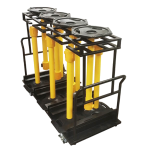 Post Cart for WeatherMaster Retractable Barrier Posts, Moving Cart for Barrier Posts