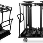 Trolley for WeatherMaster Retractable Barrier Posts, Moving Barrier Post Holder