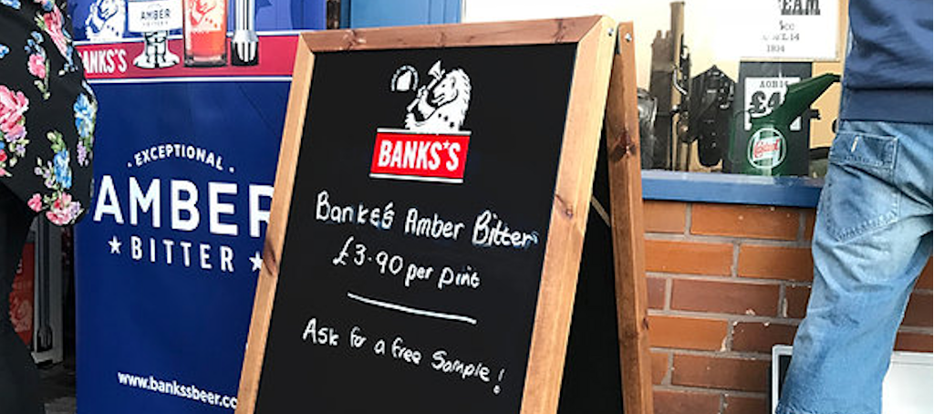 Pavement Signs Wooden Chalkboard A-Frame - Banks's, Commercial Use, Chalkboard A-Frames, Wooden Chalkboard