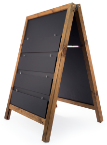 Hanging Display Chalkboard A Frame, Commercial Use, Chalkboard A-Frames, Wooden Chalkboard