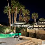 Double Decker Giant Umbrella in White & Black Striped Fabric with Matching Valance - Santa Barbara, Commercial Umbrellas, Commercial Giant Umbrellas, Restaurant Parasols, Hospitality Giant Umbrella, Pub Parasol