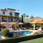 Double Decker Giant Umbrella in Orange Fabric with Orange Fringe Trim Valance - Santa Barbara, Commercial Umbrellas, Commercial Giant Umbrellas, Restaurant Parasols, Hospitality Giant Umbrella, Pub Parasol