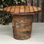 Barrel Poseur Table, Oak Barrel Table, Wooden Barrel Table, Commercial Furniture, Hospitality Furniture, Restaurant Furniture, Indoor Furniture, Outdoor Furniture