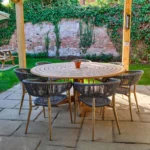 Brook Round Dining Table, Wooden Table, Round Dining Table, Commercial Furniture, Hospitality Furniture, Restaurant Furniture