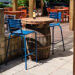 Barrel Poseur Table, Oak Barrel Table, Wooden Barrel Table, Commercial Furniture, Hospitality Furniture, Restaurant Furniture, Indoor Furniture, Outdoor Furniture