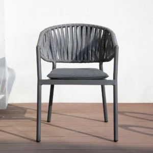 Wiltshire Stackable Armchair in Grey, Commercial Furniture, Restaurant Furniture, Hospitality Furniture, Outdoor Furniture, Indoor Furniture, Metal & Weave Armchairs