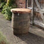 Barrel Poseur Table, Oak Barrel Table, Wooden Barrel Table, Commercial Furniture, Hospitality Furniture, Restaurant Furniture, Indoor Furniture, Outdoor Furniture