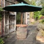 Barrel Poseur Table, Oak Barrel Table, Wooden Barrel Table, Commercial Furniture, Hospitality Furniture, Restaurant Furniture, Indoor Furniture, Outdoor Furniture