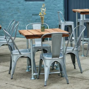 Scaffold Dining Table, Restaurant Furniture, Commercial Furniture, Hospitality Furniture, Indoor & Outdoor Furniture, Scaffold Furniture, Bespoke Tables, Wooden and Metal Tables