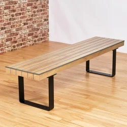 Sherwood Bench, Wooden Bench, Indoor Bench, Suitable for Indoor Use Only, Commercial Furniture, Hospitality Furniture