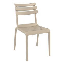 Taupe Marketa Stackable Chair for Indoor and Outdoor Use, Stacking Chair, Commercial Furniture, Hospitality Furniture