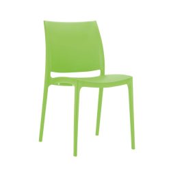 Green Jama Stackable Chair for Indoor or Outdoor Use, Plastic Armchair, Commercial Furniture, Hospitality Furniture