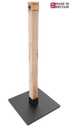 Rustic Wooden Café Barrier Post - Made In Britain, Cafe Barrier Posts, Heavy Duty Cafe Barrier Post, Wooden Cafe Post, Cafe Barrier Uprights, Pavement Barriers, Cafe Windbreaks, Cafe Barrier Pole and Base