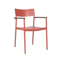Red Biscay Dining Armchair for Indoor & Outdoor Use, Stacking Armchair, Commercial Furniture, Hospitality Furniture